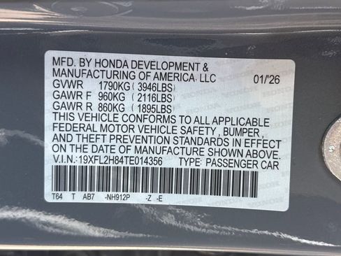 New 2026 Honda Civic Sport image 30