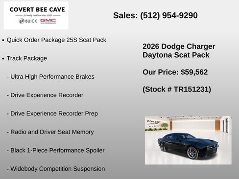 New 2026 Dodge Charger Daytona Scat Pack w/ Track Package AWD/4WD image 7
