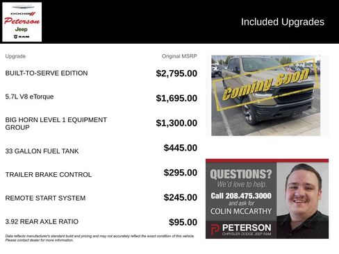 Used 2020 RAM 1500 Big Horn w/ Built-to-serve Edition image 8