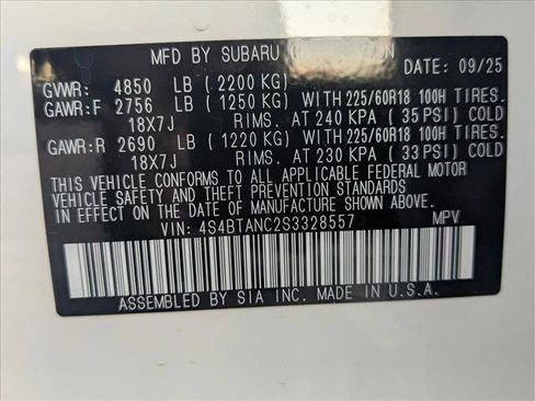 Used 2025 Subaru Outback Limited image 18