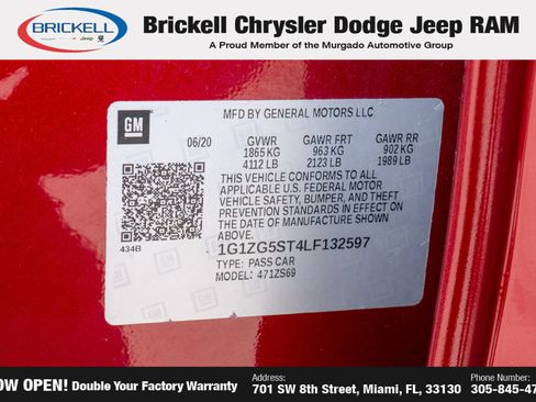Used 2020 Chevrolet Malibu RS FWD image 32