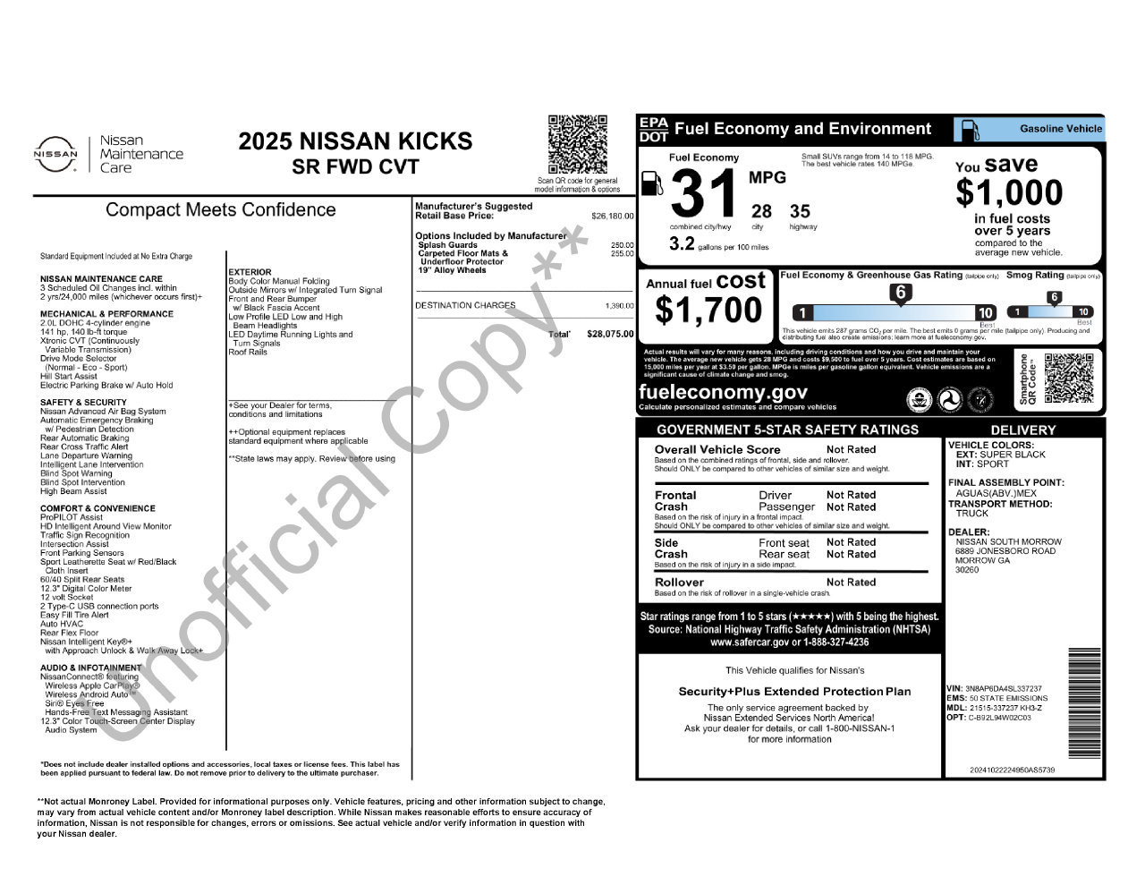 Certified 2025 Nissan Kicks SR FWD image 7