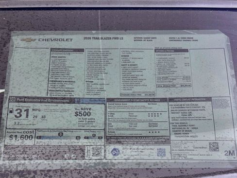 New 2026 Chevrolet TrailBlazer LS w/ LS Convenience Package FWD image 18