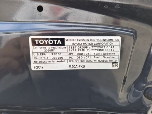 Certified 2026 Toyota Corolla LE w/ Carpet Mat Package (TMS) FWD image 25