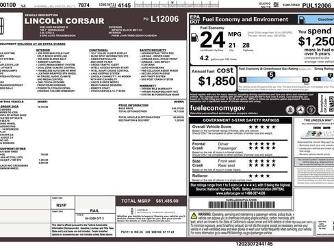 Used 2023 Lincoln Corsair Reserve w/ Equipment Group 202A AWD/4WD image 5