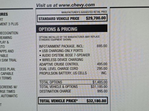 Used 2023 Chevrolet Bolt LT w/ Infotainment Package image 22