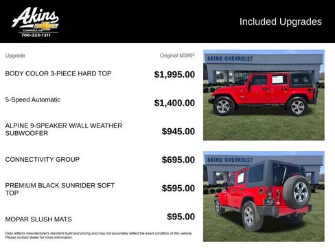 Used 2017 Jeep Wrangler Unlimited Sahara w/ Connectivity Group AWD/4WD image 5