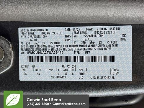 New 2026 Ford Escape ST-Line Select w/ Tech Pack #2 image 34