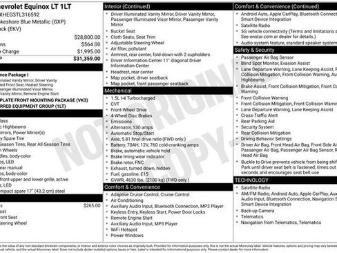 Used 2026 Chevrolet Equinox LT image 7