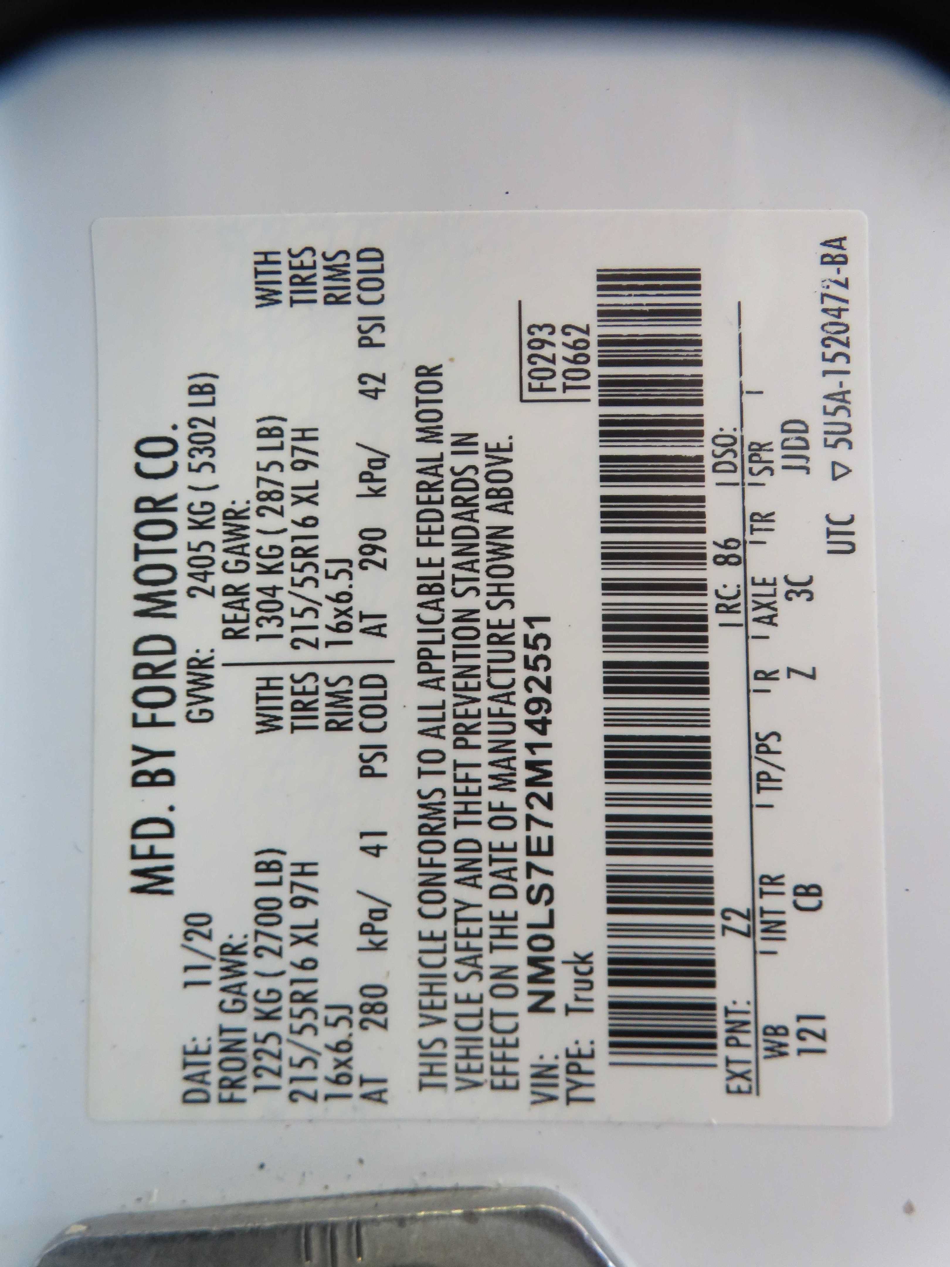 Used 2021 Ford Transit Connect XL w/ CNG/LPG Engine Prep Package FWD image 71