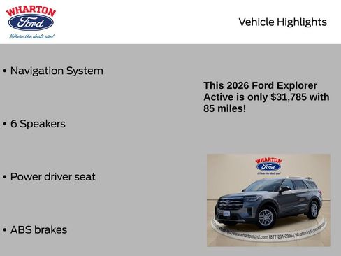 New 2026 Ford Explorer Active RWD image 5