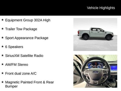 Used 2023 Ford Ranger XLT w/ Equipment Group 302A High image 17