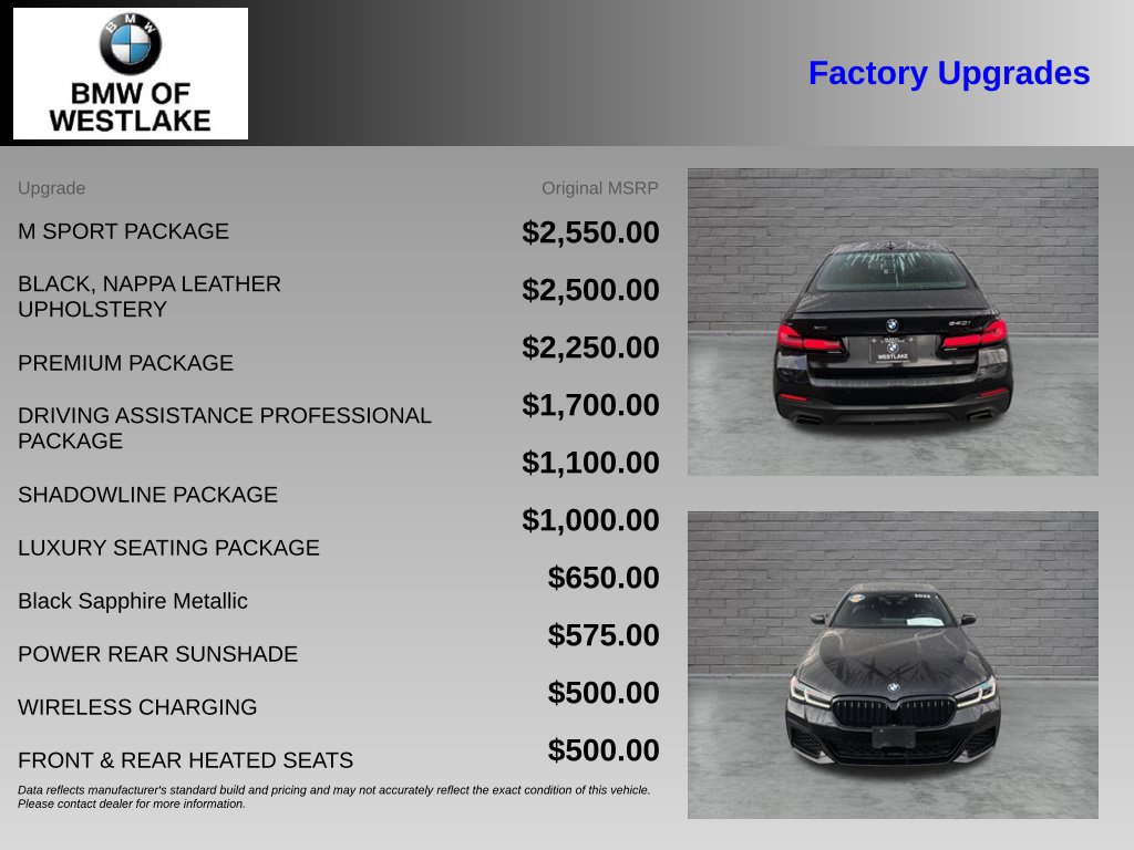 Used 2023 BMW 540i xDrive w/ M Sport Package AWD/4WD image 4
