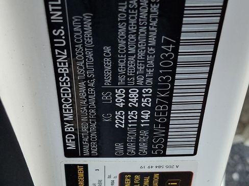 Certified 2019 Mercedes-Benz C 43 AMG 4MATIC Sedan image 29