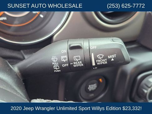Used 2020 Jeep Wrangler Unlimited Sport AWD/4WD image 40