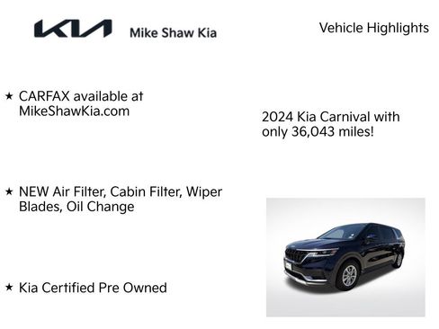 Certified 2024 Kia Carnival LX FWD image 7
