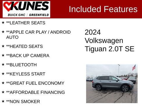 Used 2024 Volkswagen Tiguan SE image 2