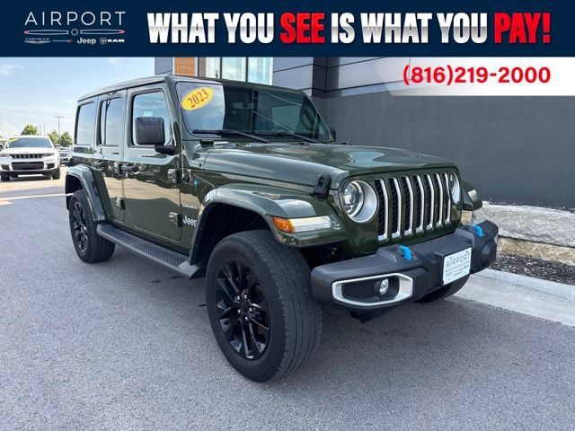 Used 2023 Jeep Wrangler Unlimited Sahara w/ Cold Weather Group AWD/4WD image 1