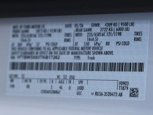 New 2026 Ford Transit 350 148 High Roof Extended w/ Load Area Protection Package RWD image 33