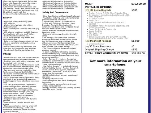 Used 2019 Toyota Avalon XLE w/ Moonroof Package image 3