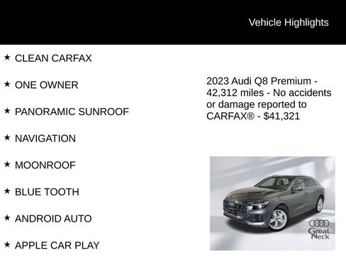 Used 2023 Audi Q8 Premium w/ Convenience Package image 8
