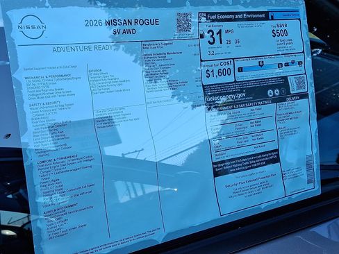 New 2026 Nissan Rogue SV w/ SV Premium Package image 7