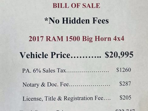 Used 2017 RAM 1500 Big Horn AWD/4WD image 2