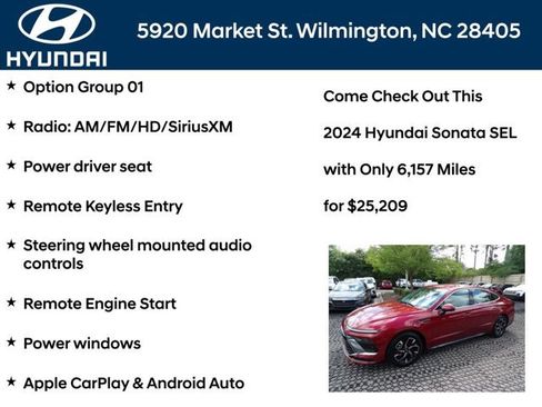 Used 2024 Hyundai Sonata SEL FWD image 6