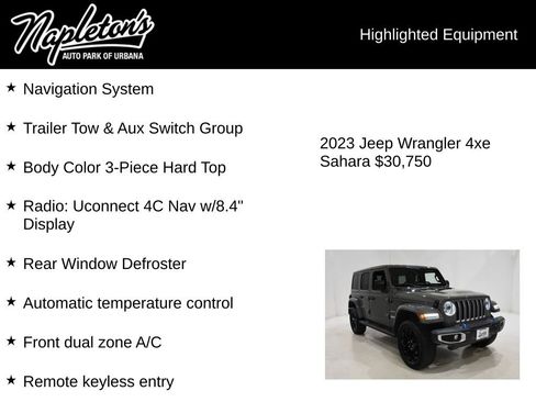 Used 2023 Jeep Wrangler Unlimited Sahara image 15