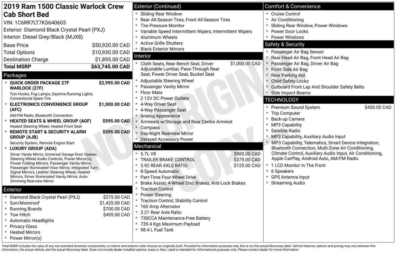 Used 2019 RAM 1500 Warlock AWD/4WD image 30