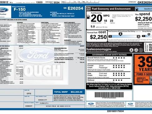 Used 2016 Ford F150 Lariat w/ Equipment Group 501A Mid image 14