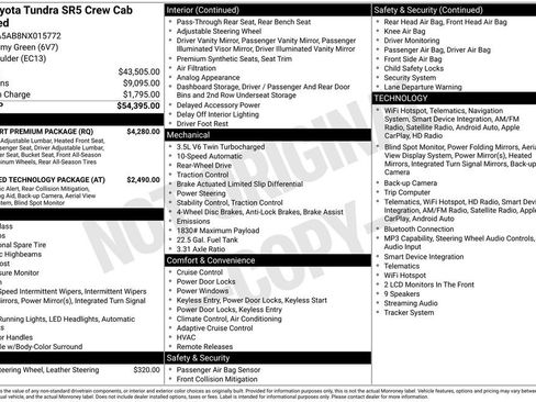Used 2022 Toyota Tundra SR5 w/ TRD Sport Premium Package RWD image 29