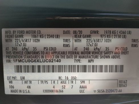 Used 2020 Ford Escape SE image 33