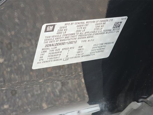 Certified 2016 Chevrolet Equinox LTZ w/ Enhanced Convenience Package image 36