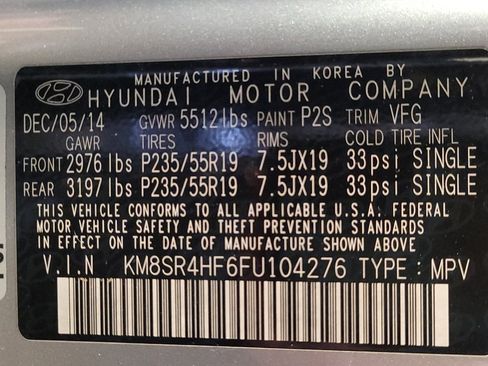 Used 2015 Hyundai Santa Fe Limited w/ Option Group 04 FWD image 29