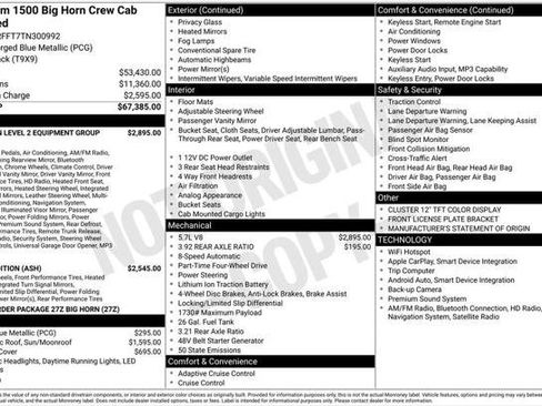 Certified 2026 RAM 1500 Big Horn AWD/4WD image 7
