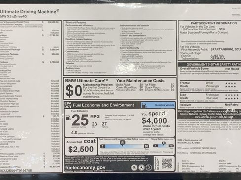 Certified 2026 BMW X5 xDrive40i w/ M Sport Package AWD/4WD image 31