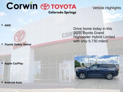 Used 2025 Toyota Grand Highlander AWD Hybrid image 7
