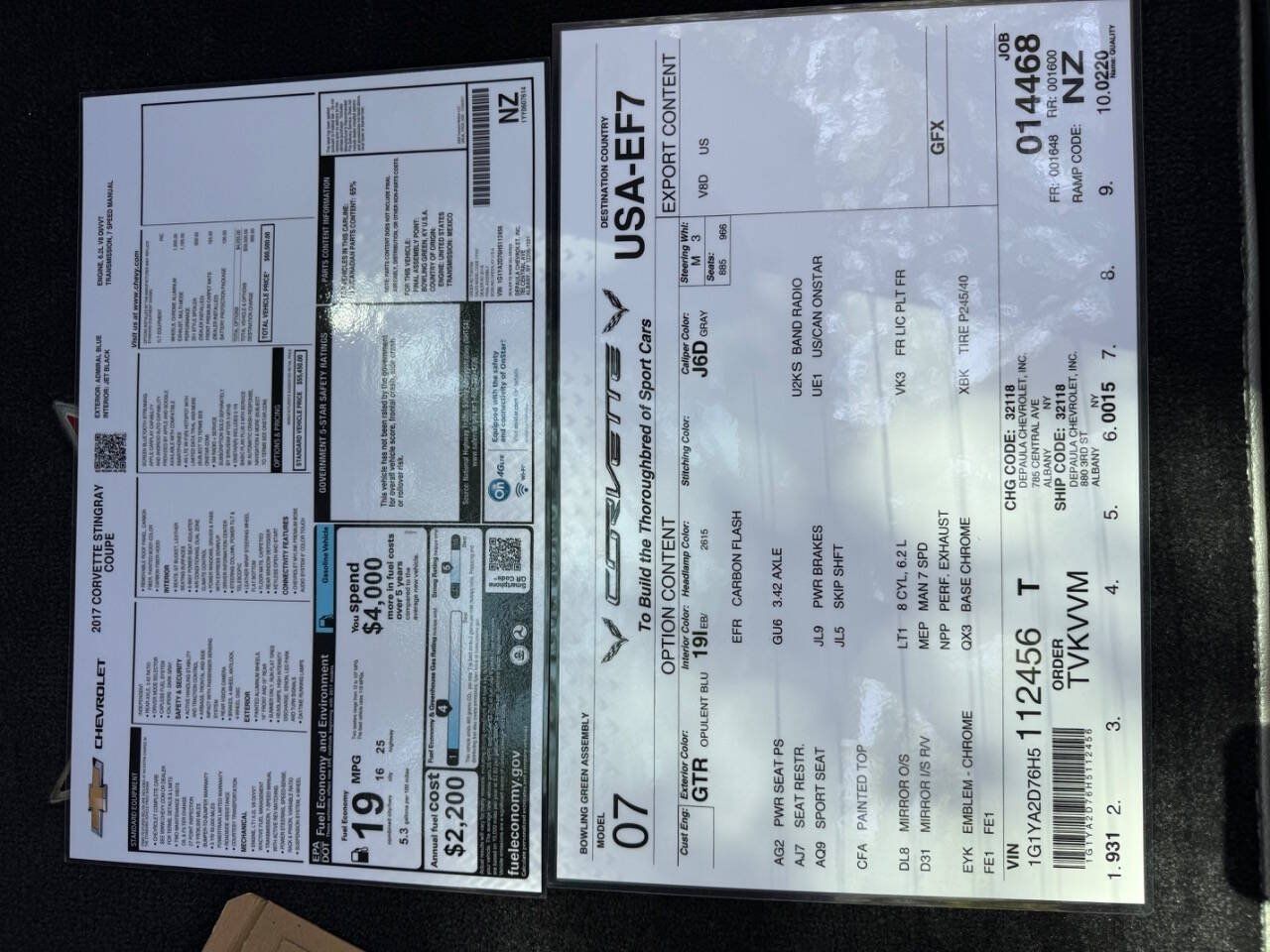 Used 2017 Chevrolet Corvette Stingray Coupe w/ Battery Protection Package RWD image 19