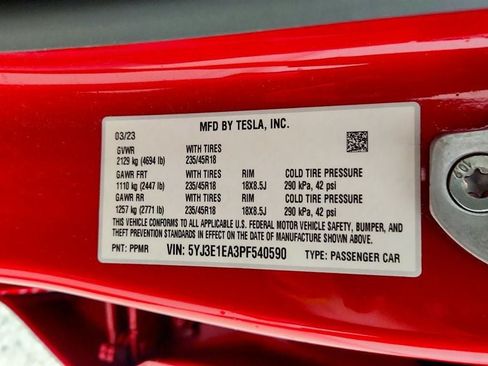 Used 2023 Tesla Model 3 Standard Range RWD image 24