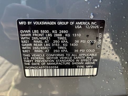 New 2026 Volkswagen Atlas SEL Premium R-Line AWD/4WD image 30