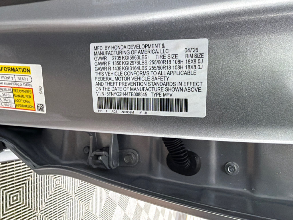 New 2026 Honda Pilot EX-L image 33