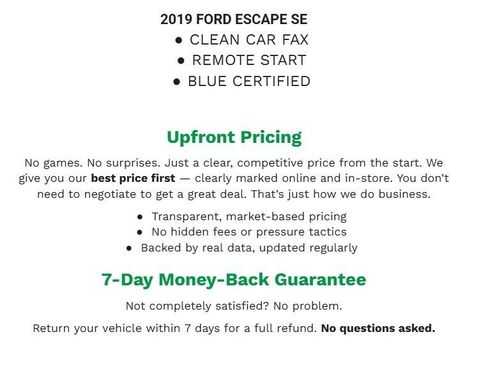 Certified 2019 Ford Escape SE image 1