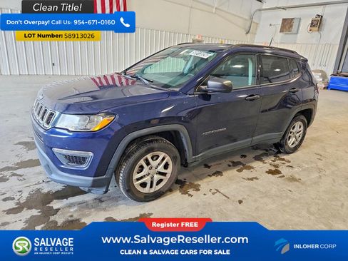 Used 2018 Jeep Compass Sport w/ Cold Weather Group FWD image 1
