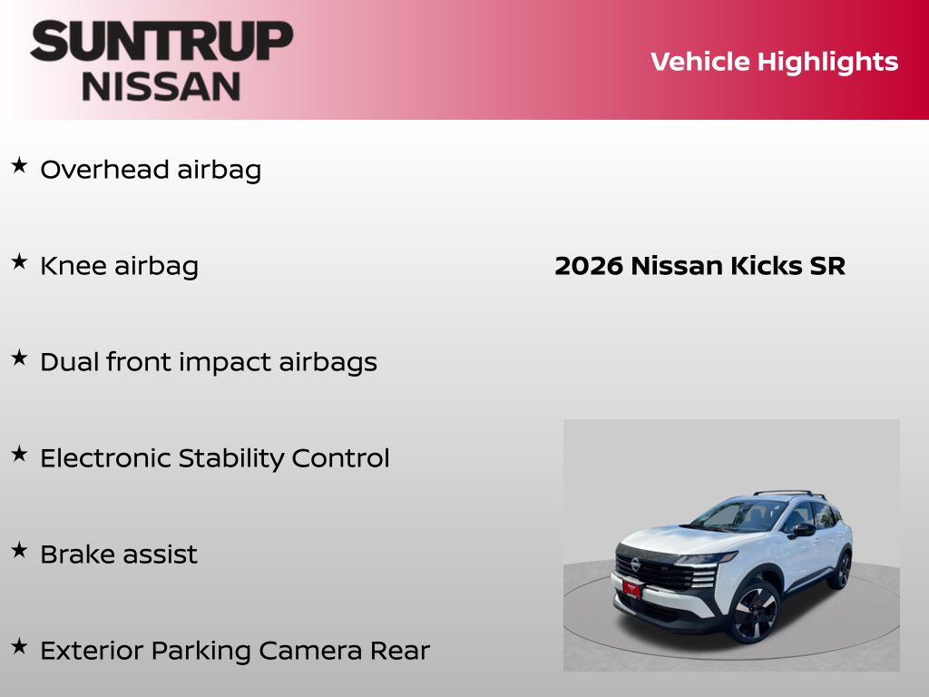 Certified 2026 Nissan Kicks SR w/ Cold Weather Package AWD/4WD image 30