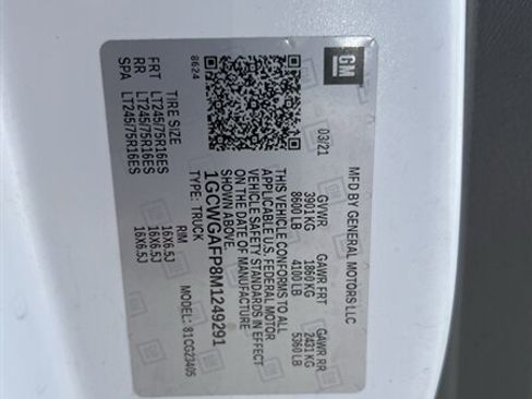 Used 2021 Chevrolet Express 2500 Cargo Van w/ Driver Convenience Package image 7