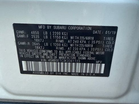 Used 2019 Subaru Outback 3.6R Touring w/ Popular Package #3A AWD/4WD image 13