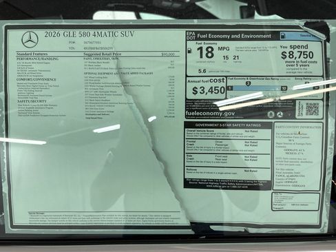 New 2026 Mercedes-Benz GLE 580 4MATIC image 32