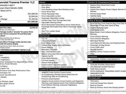 Used 2023 Chevrolet Traverse Premier w/ Redline Edition image 6