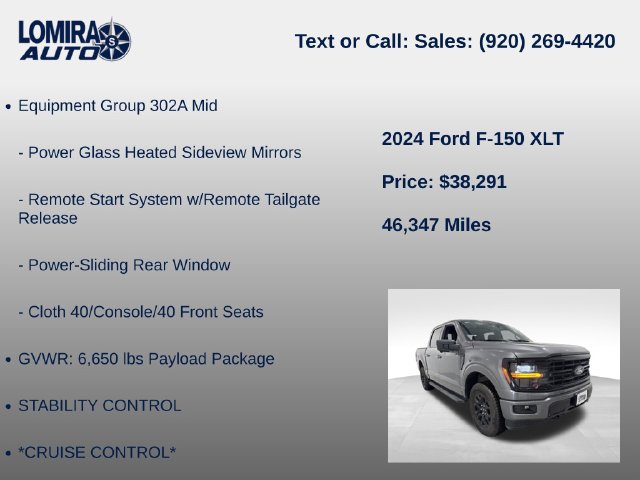 Used 2024 Ford F150 XLT w/ Equipment Group 302A MID AWD/4WD image 19